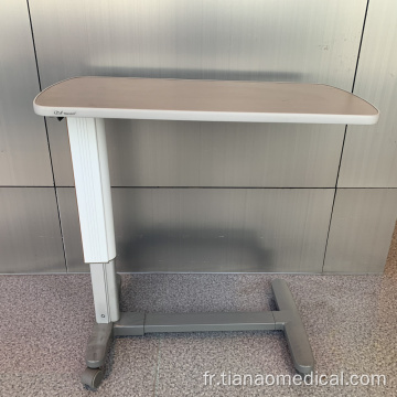 Table de lit réglable en aluminium pour hôpital